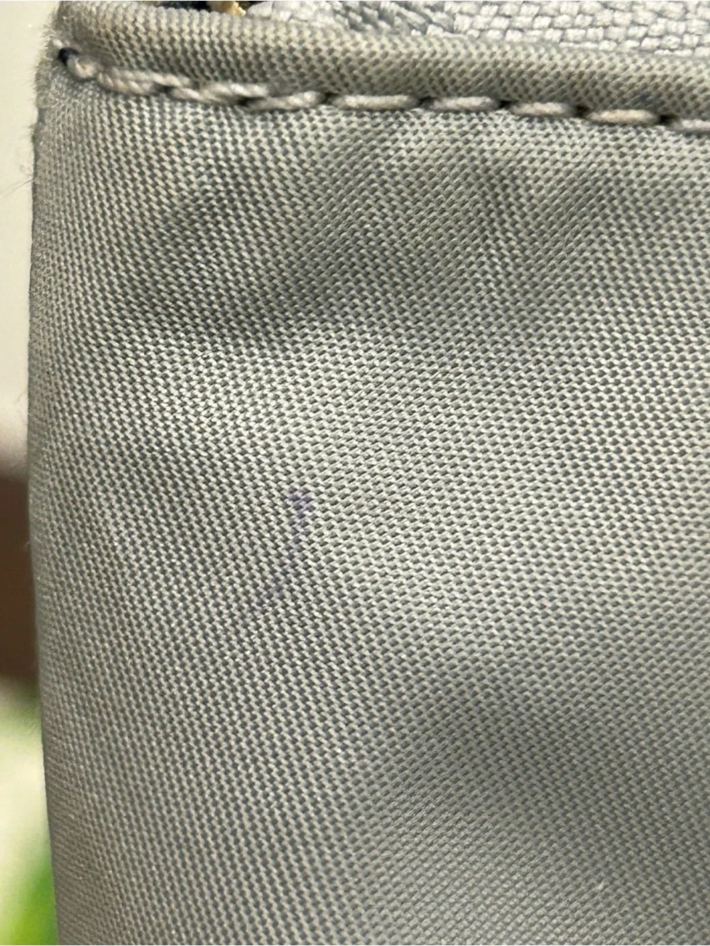 kate spade gray nylon zip-top tote “Kitt” Large
